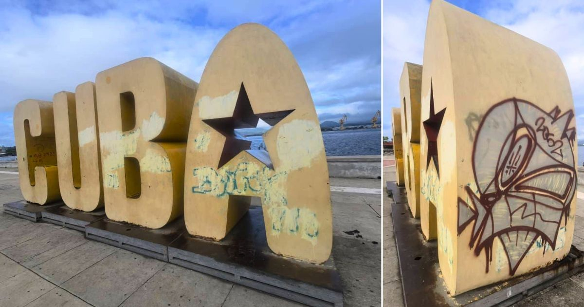 Restoration of Iconic CUBA Letters on Santiago de Cuba's Seafront Due to Vandalism
