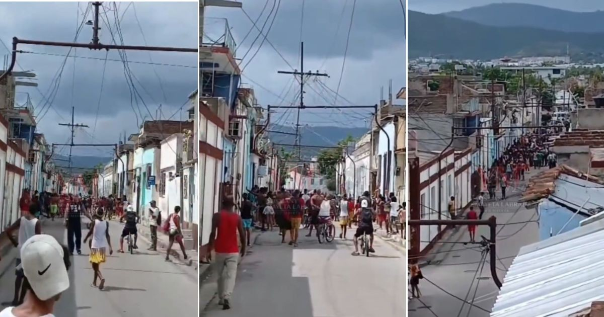 Protests Erupt in Broad Daylight in Santiago de Cuba's Historic Center