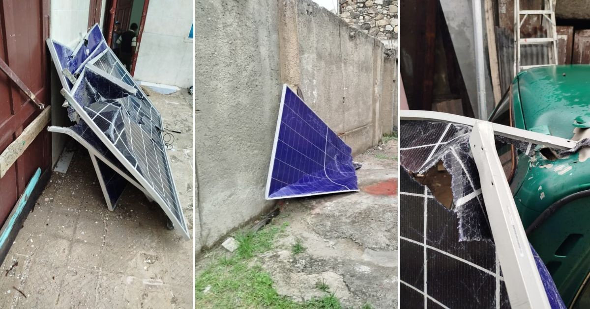 Severe Storm Devastates Solar Panels at Parish Supporting Elderly Dining Hall in Santiago de Cuba