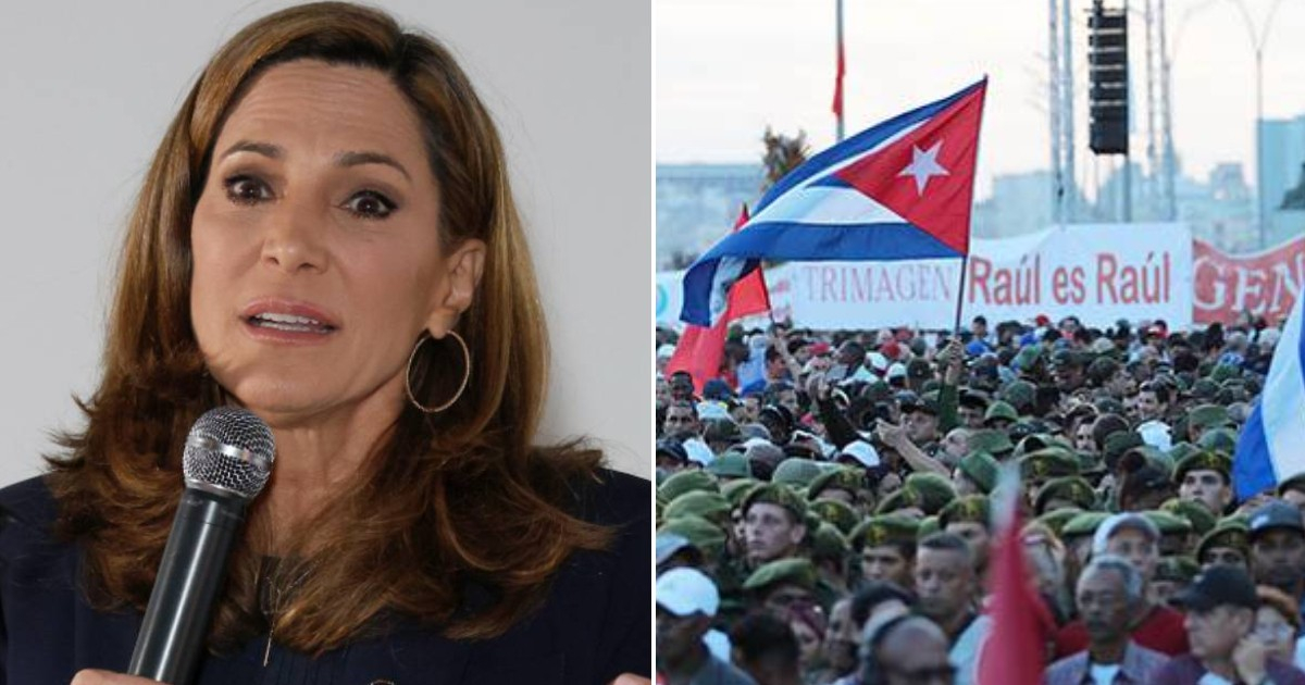 Maria Elvira Salazar Criticizes Cuban Rally Supporting Raúl Castro: "Propaganda Can't Hide Reality"