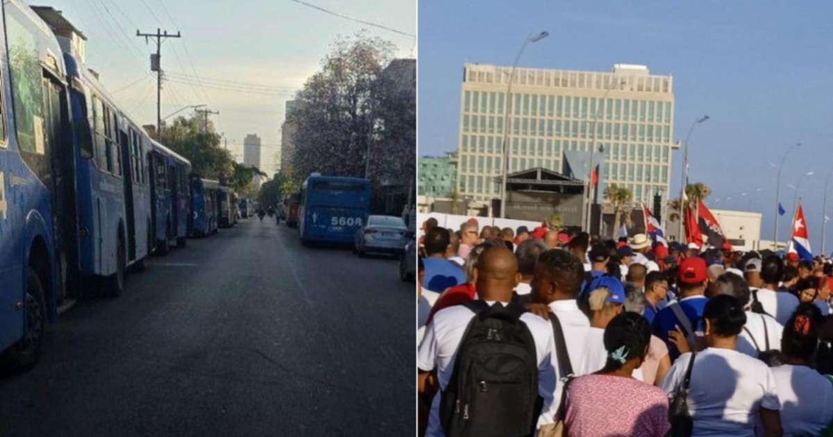 Government mobilizes public transport for event in support of Raúl Castro amid fuel crisis