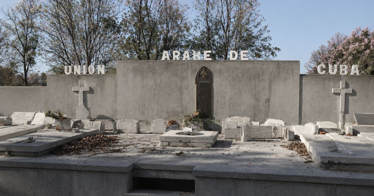 Bóveda en el Cementerio de Colón (IMagen mejorada con IA) © Facebook/YauMi Medina