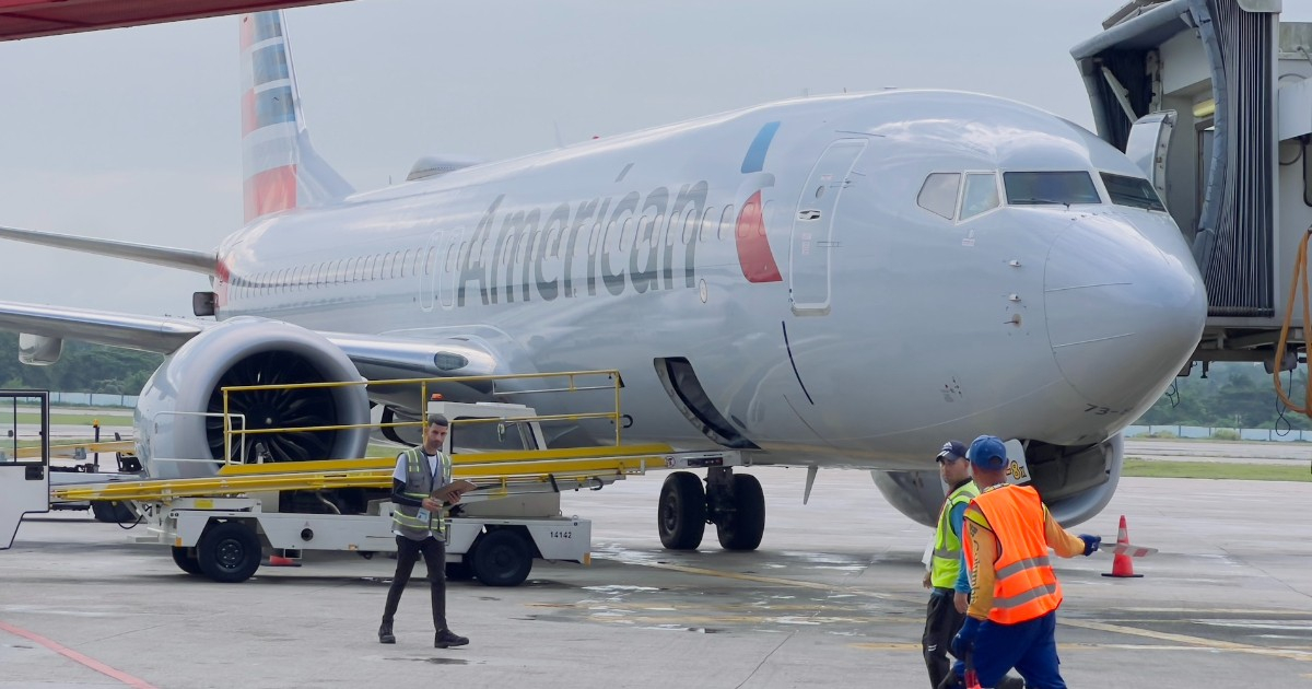 Avión de American Airlines en La Habana © Facebook / Aeropuerto Internacional José Martí