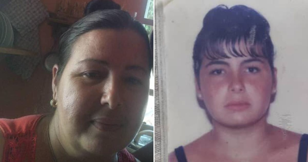 Aleli Pérez (foto actual y del Carmet de Identidad) © Collage Facebook/Arizay Pérez