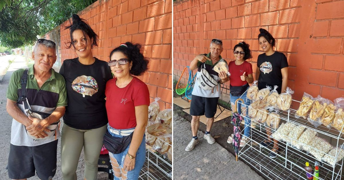 El cariño de los cubanos cruza caminos: emprendedora en Tapachula recibe visita que la emocionó © Collage Facebook/Yenisey Moreno