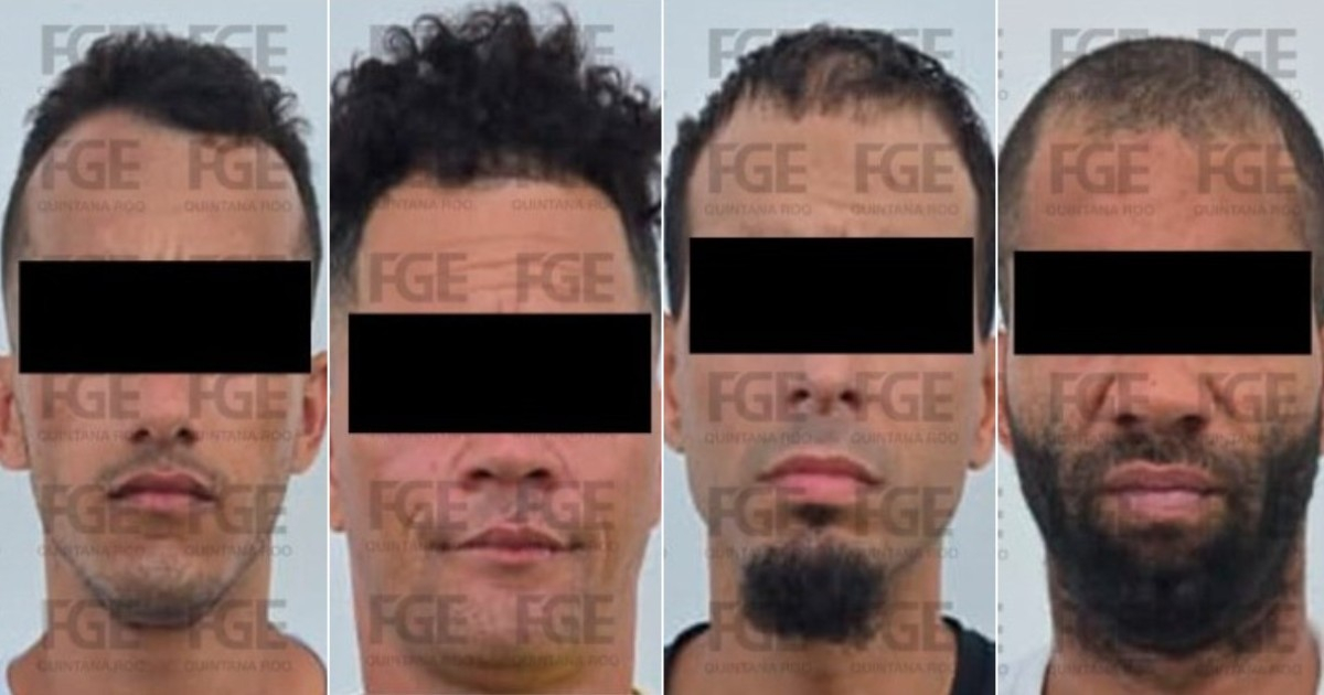 Inician proceso penal a cuatro cubanos en Cancún © Fiscalía General del Estado en Quintana Roo