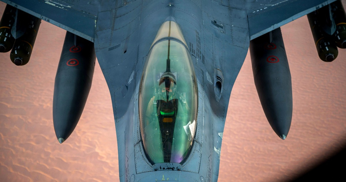 F-16 Fighting Falcon en Operación Furia Épica © war.gov