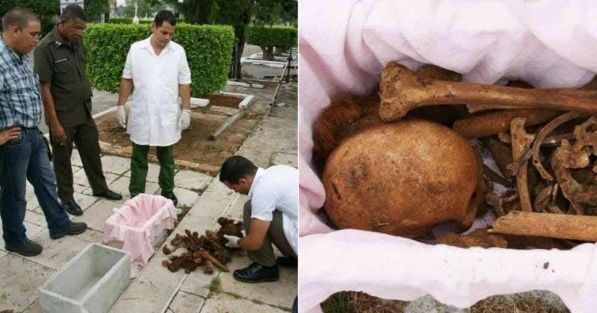 Exhumación de restos del Ismaelillo © Facebook / Juan Antonio Balboa