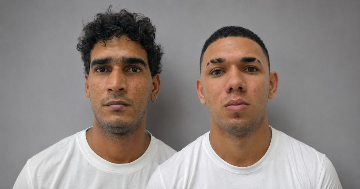 Cubanos detenidos (imagen editada con IA) © Policía de Guyana / NewsRoom