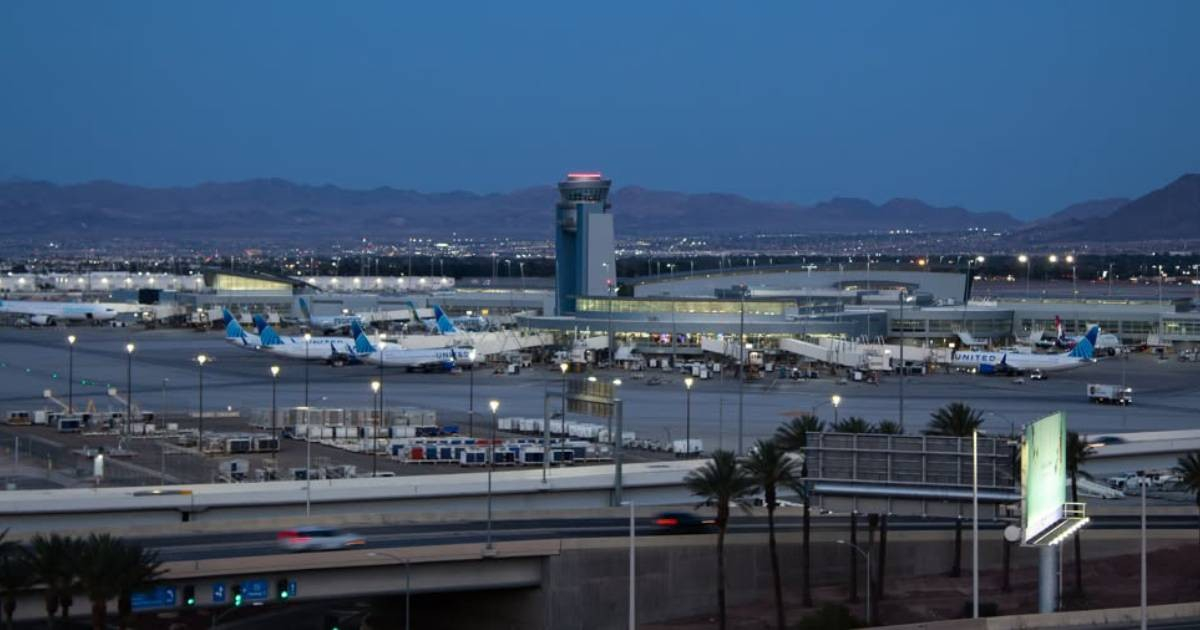 Aeropuerto internacional "Harry Reid" en Las Vegas. © Facebook/Harry Reid International Airport