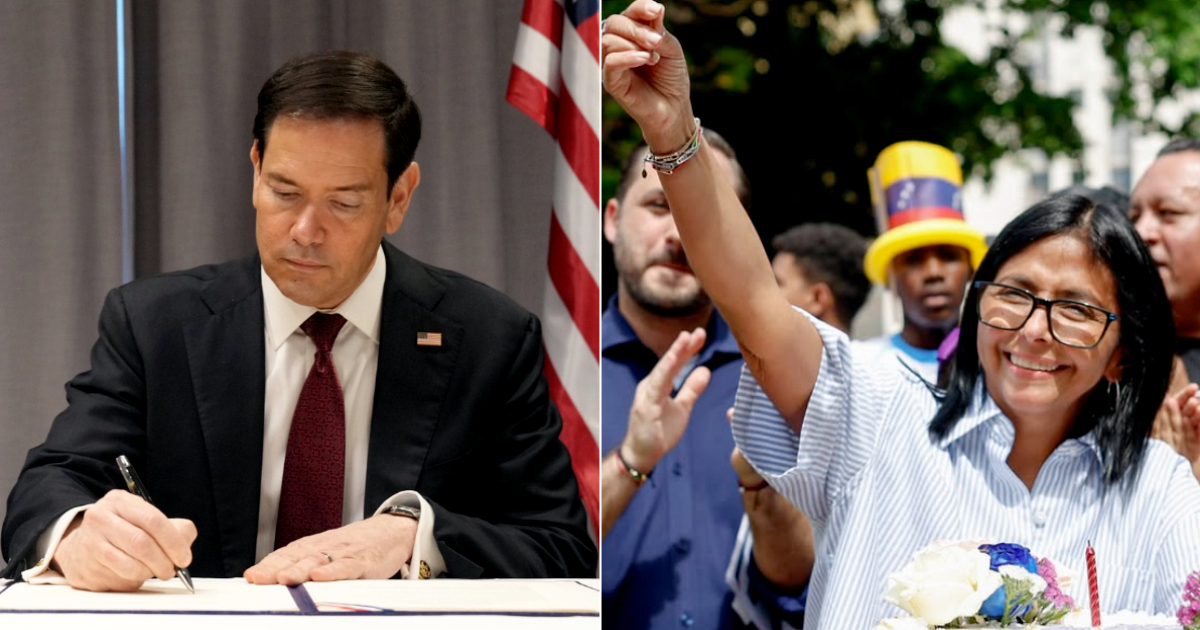 Marco Rubio y Delcy Rodríguez © Flickr / U.S. Department of State - Instagram / @delcyrodriguezv