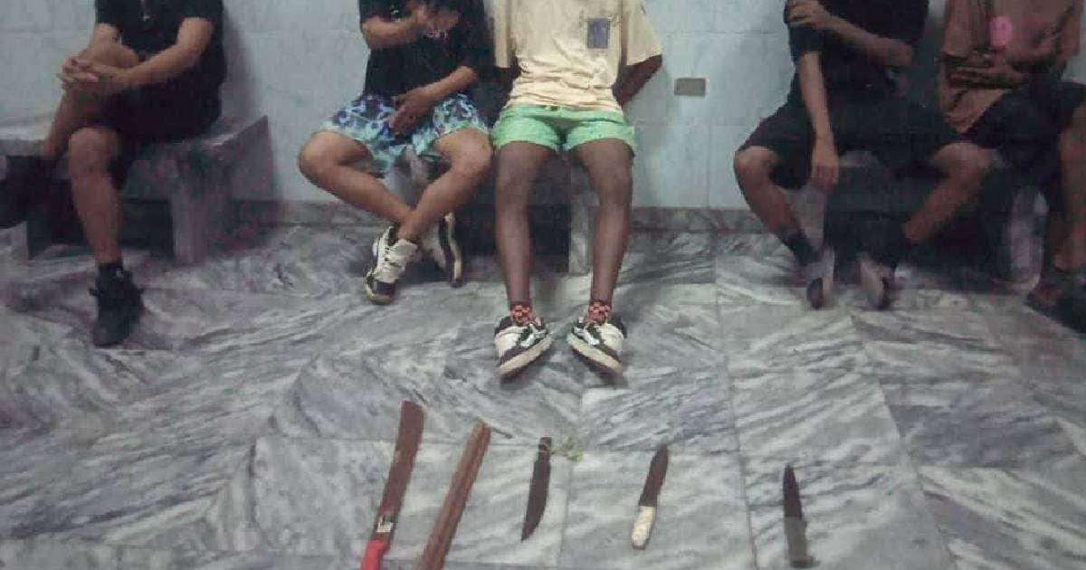 Jóvenes cubanos detenidos © Facebook/Osvaldo De Jesús Figueroa Pérez