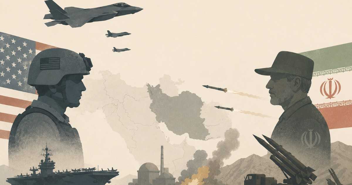 Guerra entre EE.UU. e Irán © Ilustración CiberCuba