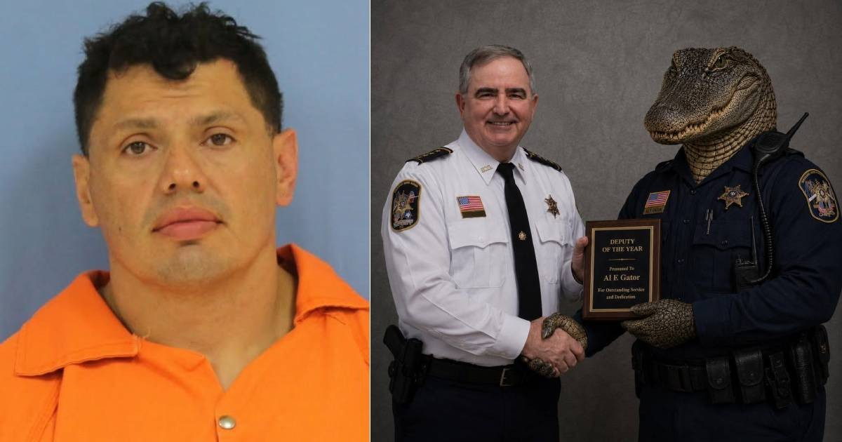 Alligator Assists in Apprehending Suspect Fleeing Police in Louisiana, Earns 'Officer of the Year' Title