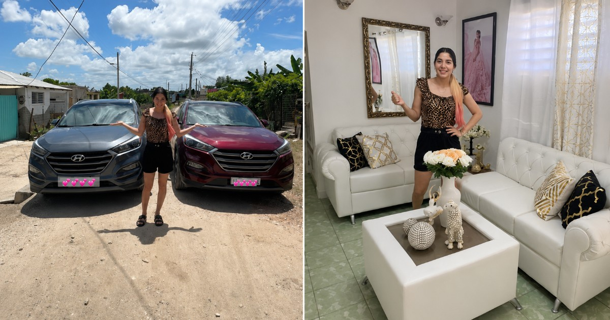 Cuban Woman Sparks Debate on Social Media by Flaunting Her Lifestyle: "Living in Cuba with My Two Cars"