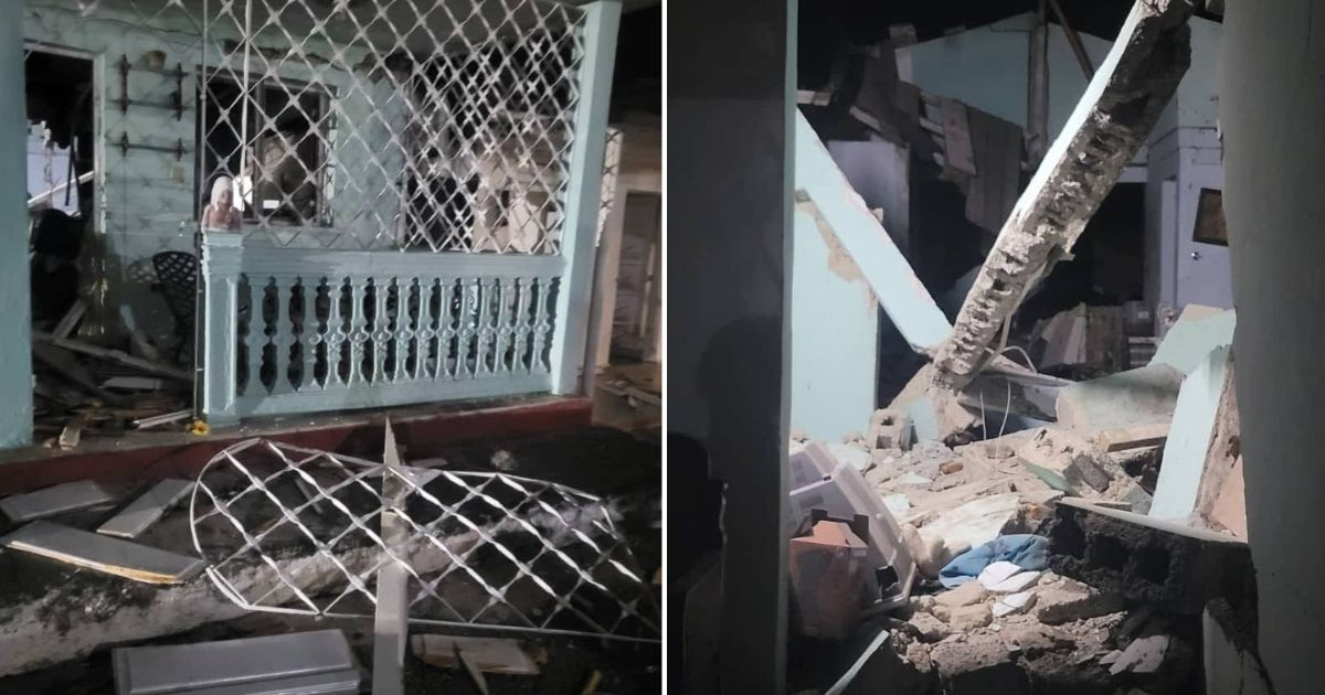 Gas Cylinder Explosion in Cienfuegos Destroys Three Homes, Critically Injures One