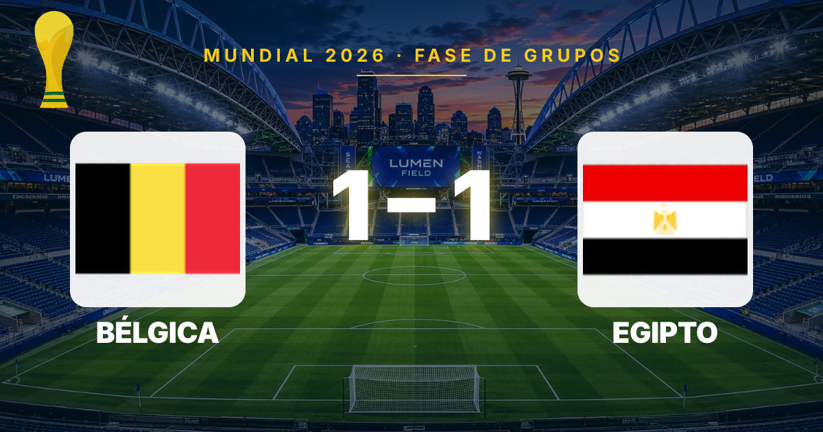 Belgium and Egypt Open World Cup 2026 with a 1-1 Draw