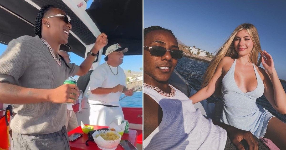 Velito the Jester Enjoys a Romantic Yacht Outing with His Spanish Girlfriend During European Tour