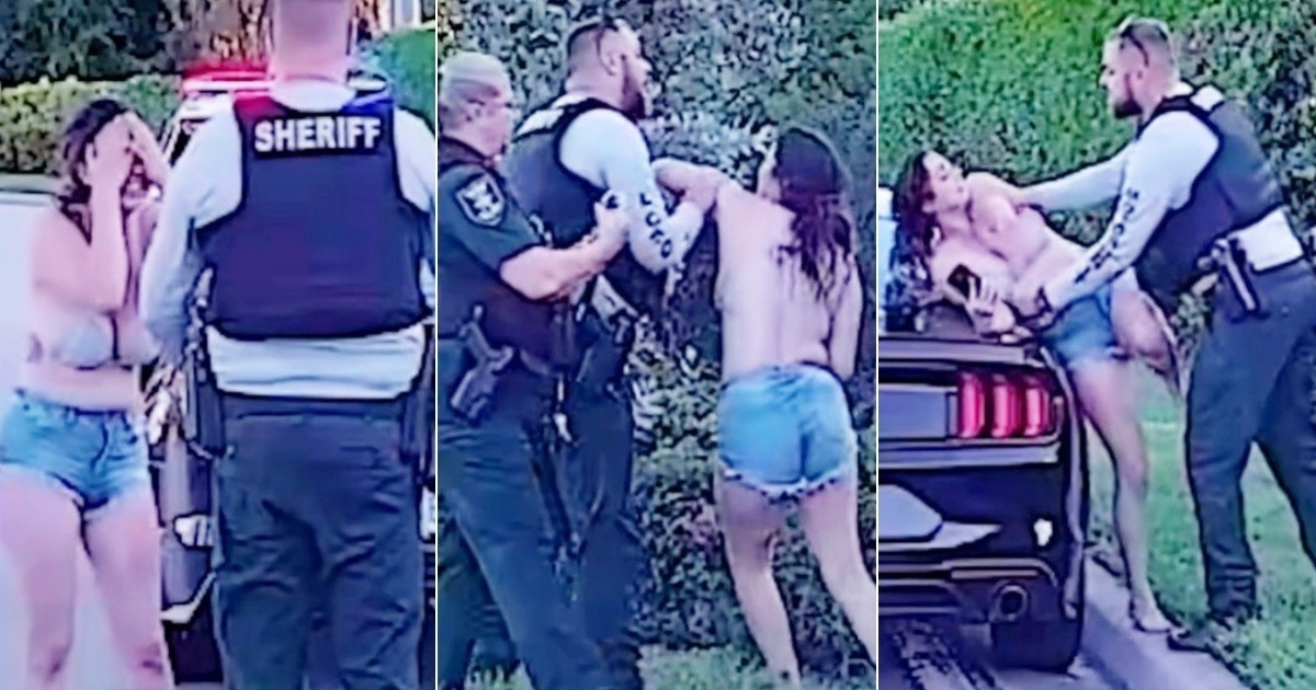 Traffic Stop in Florida Erupts in Chaos as Driver's Girlfriend Takes Center Stage