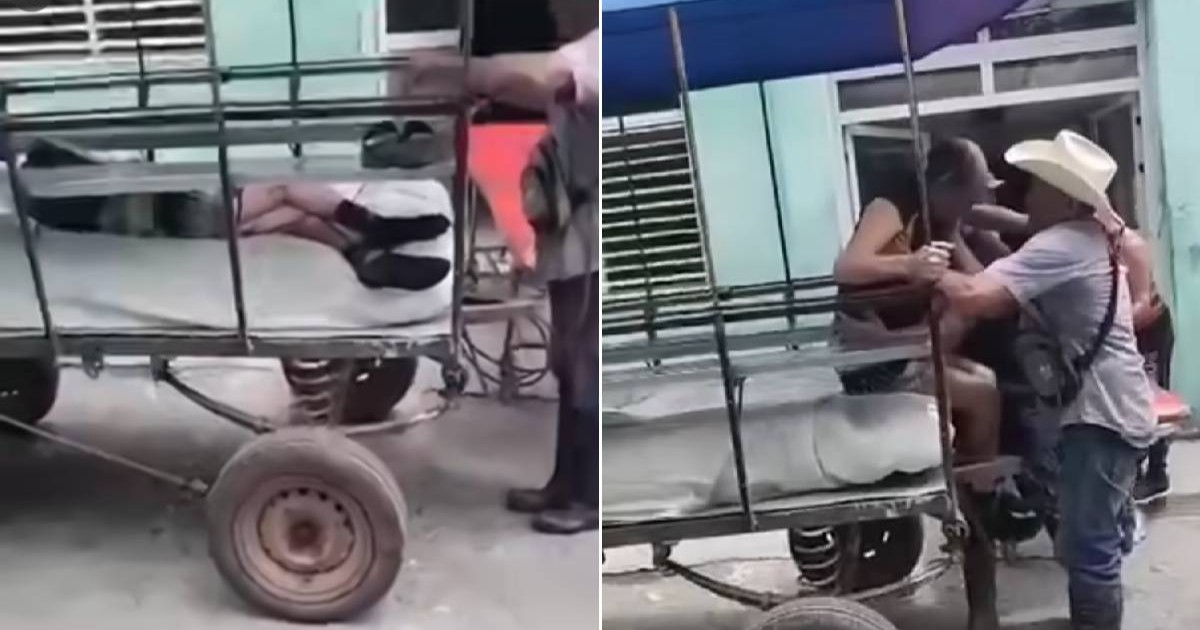 Horse-Drawn Carriage Used to Transport Patient to Cuban Hospital
