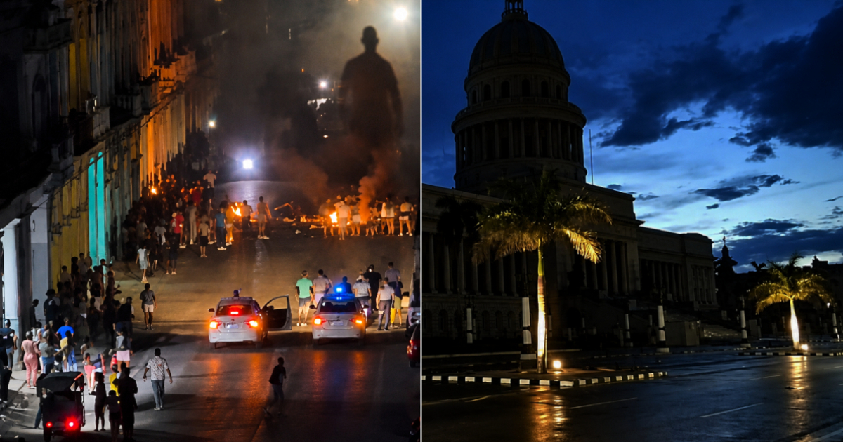 The Towering Shadow of Protest Casts Over Central Havana Just Blocks from the Capitol