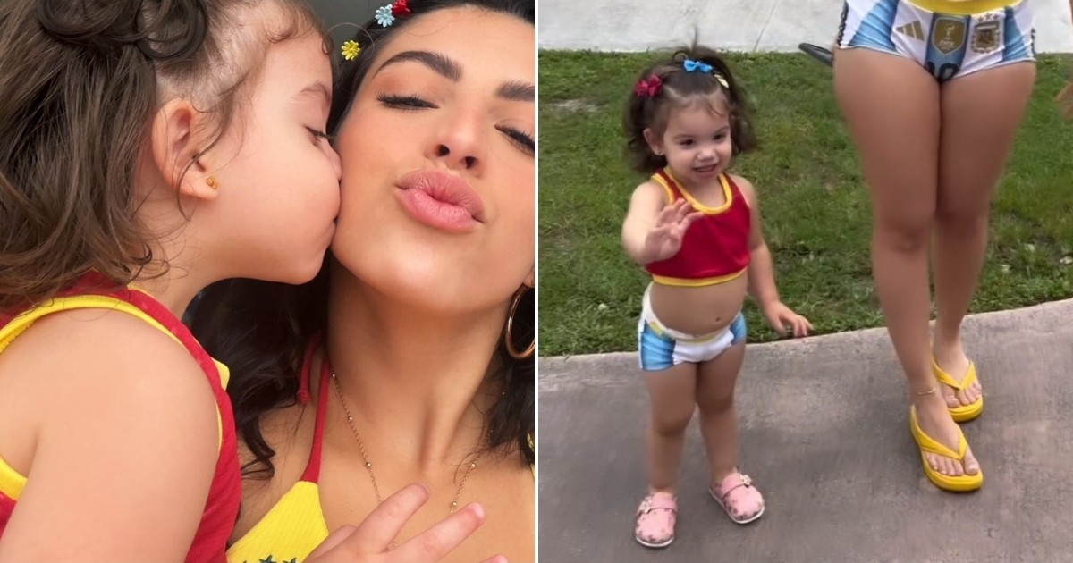 Mia Steals the Spotlight: Daughter of Bebeshito and Rachel Arderi Captivates in World Cup Photos