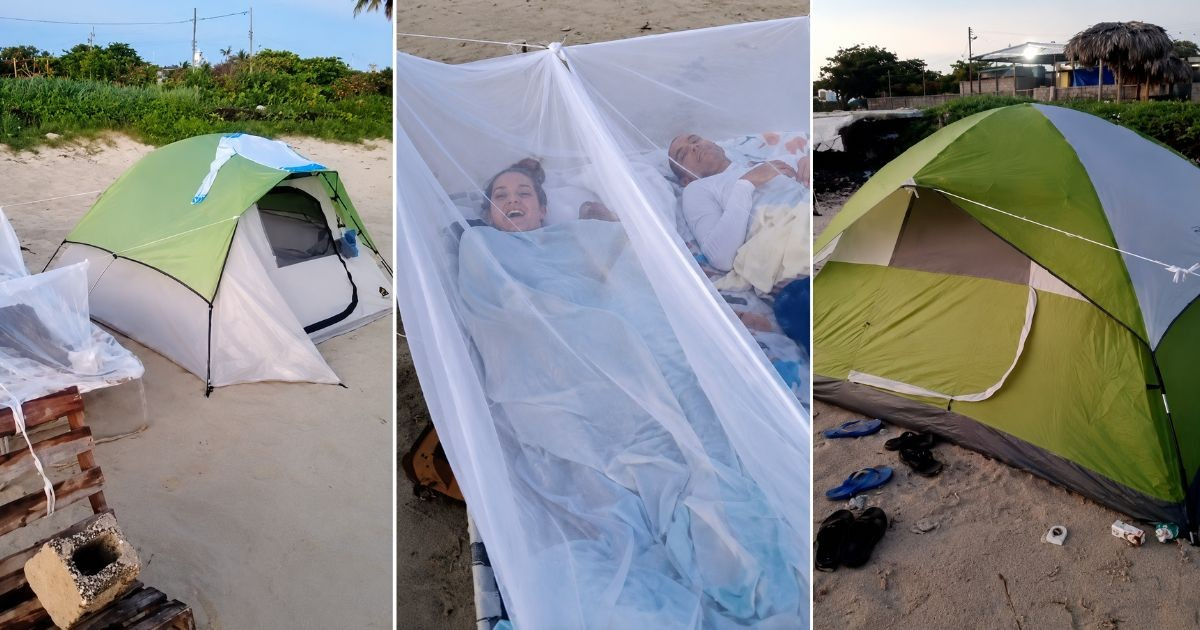 Cubans Resort to Camping on Beaches Amid Persistent Power Outages