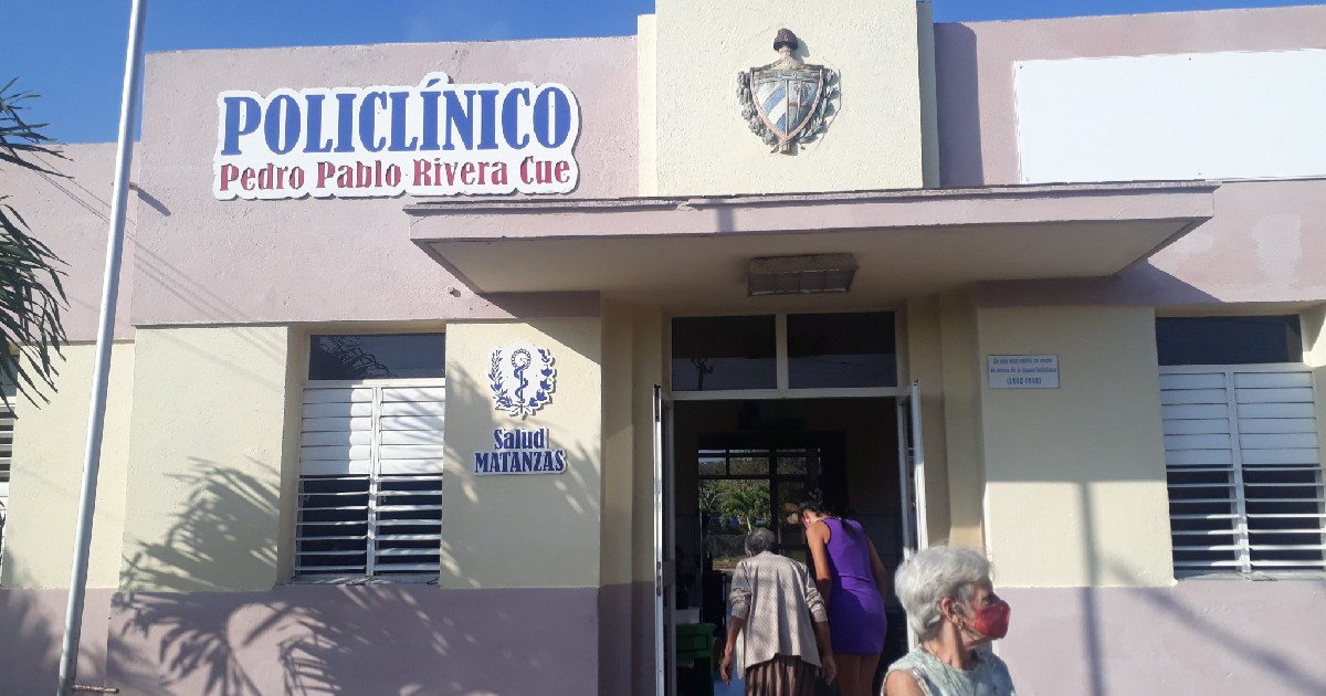 Policlínico Pedro Pablo Rivera Cue, en Jovellanos, donde ocurrió el homicidio (imagen de referencia) © X/Dirección General Salud Matanzas