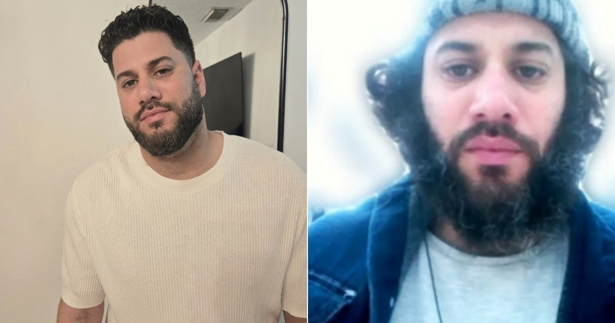 Randy Padrón Mesa antes y después de ser detenido por ICE © Collage redes sociales