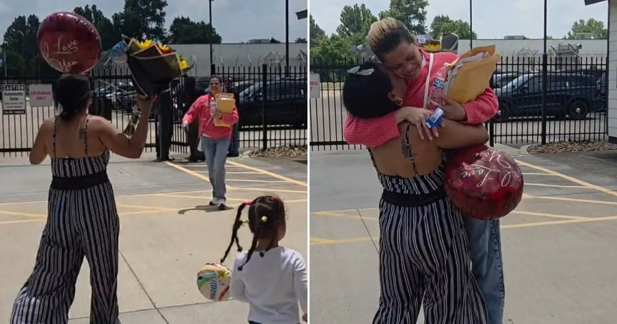 Emotional Reunion: Cuban Woman Embraces Sister After ICE Detention