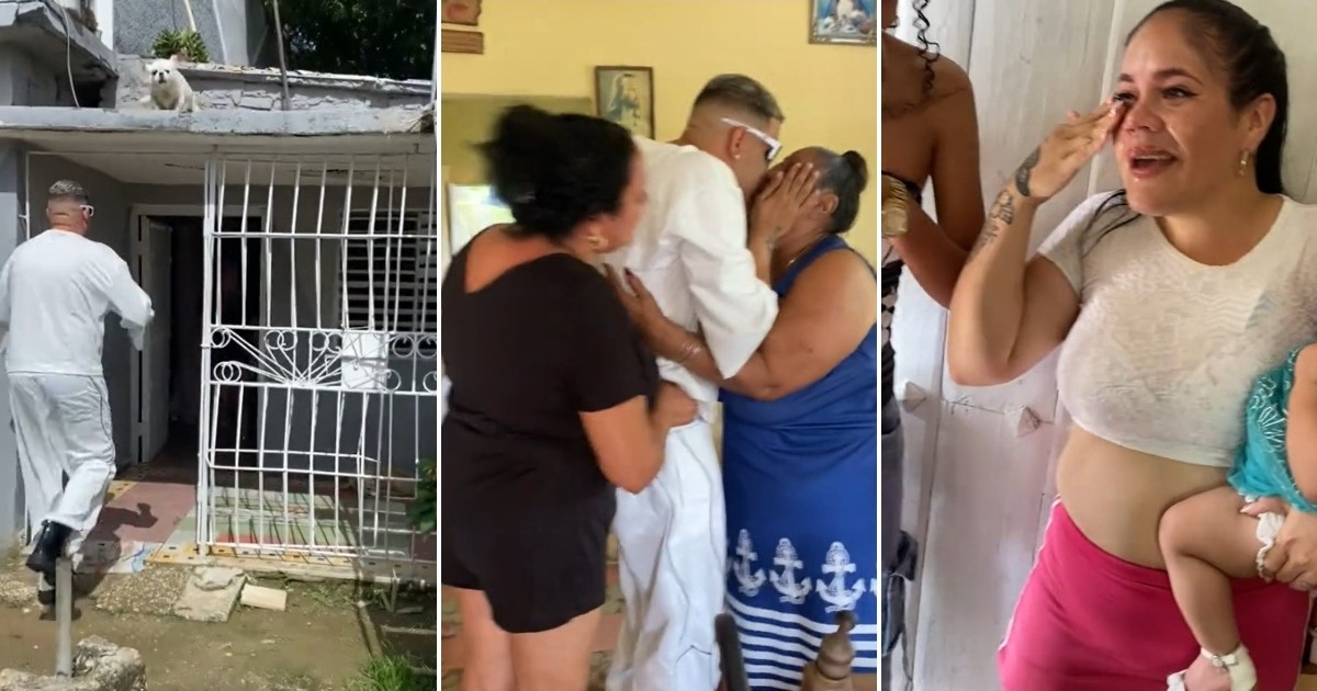 Tear-Jerking Reunion: Cuban Returns Home to an Emotional Family Welcome
