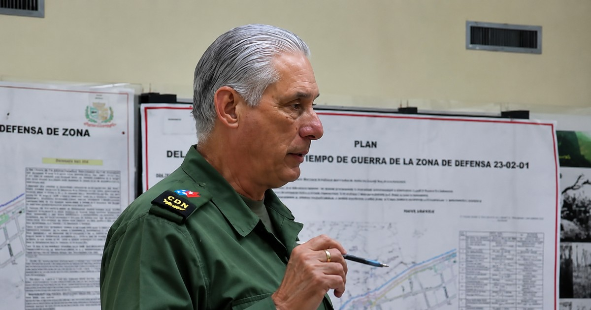 Díaz-Canel's Latest Preoccupation: War Drills and Shelters in El Vedado
