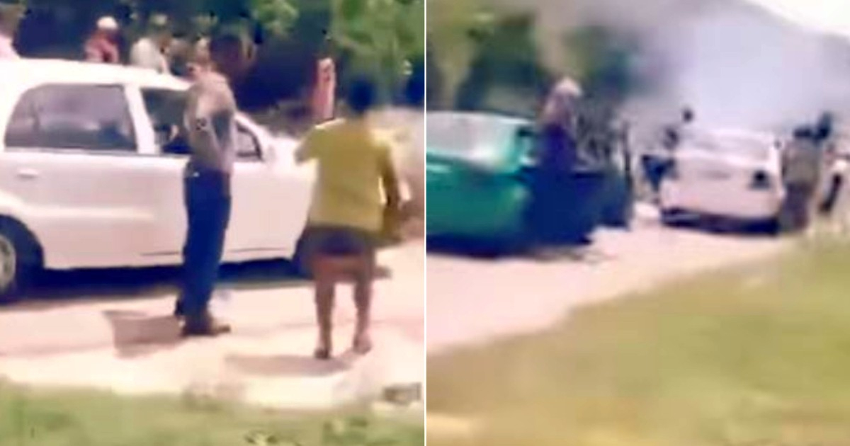 A Cuban Woman Confronts MININT Officer, Demands Better Living Conditions Amid Protests