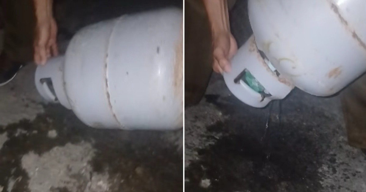 Scam in Las Tunas: Family Buys Gas Cylinder for 50,000 Pesos Filled with Water