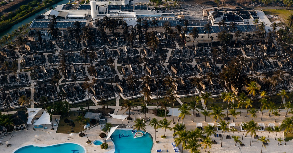 What is Known About the Cause of the Fire at Viva Wyndham Dominicus Beach Resort in the Dominican Republic?