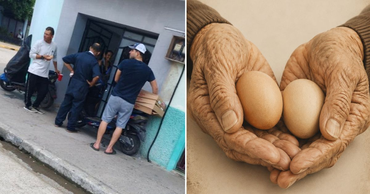 “Solo quería dos huevitos”: denuncian maltrato a anciana en negocio privado de Villa Clara © Collage FacebookMonbay Gale y CiberCuba/Sora
