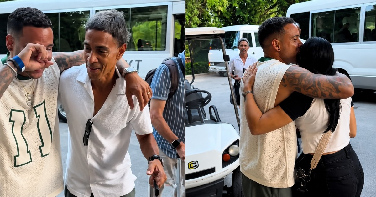 Cuban Reunites with Father and Sister in Punta Cana After 8 Years Apart