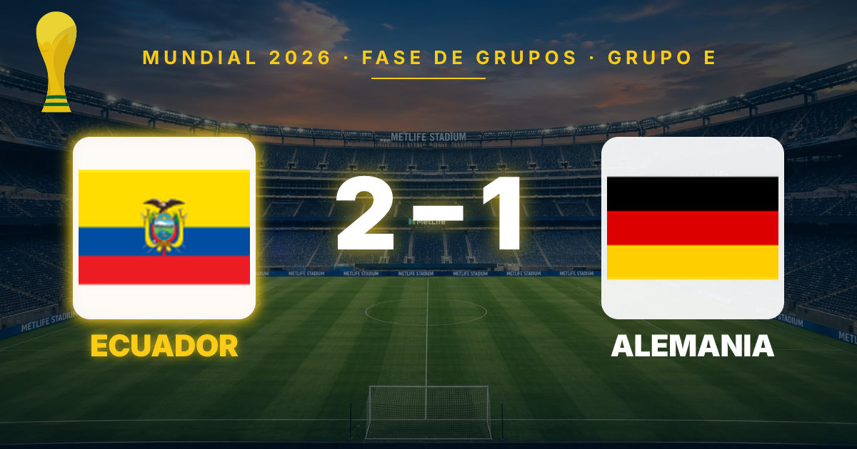 Ecuador Stuns Germany with 2-1 Comeback to Reach 2026 World Cup Round of 16