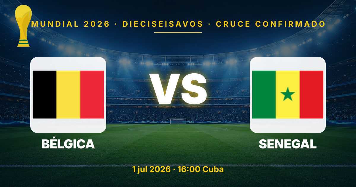 Belgium and Senegal Set to Clash in 2026 World Cup Round of 32