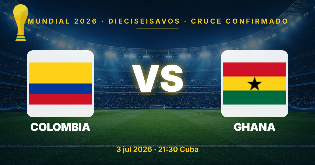 Colombia Set to Face Ghana in Historic 2026 World Cup Round of 32 Match
