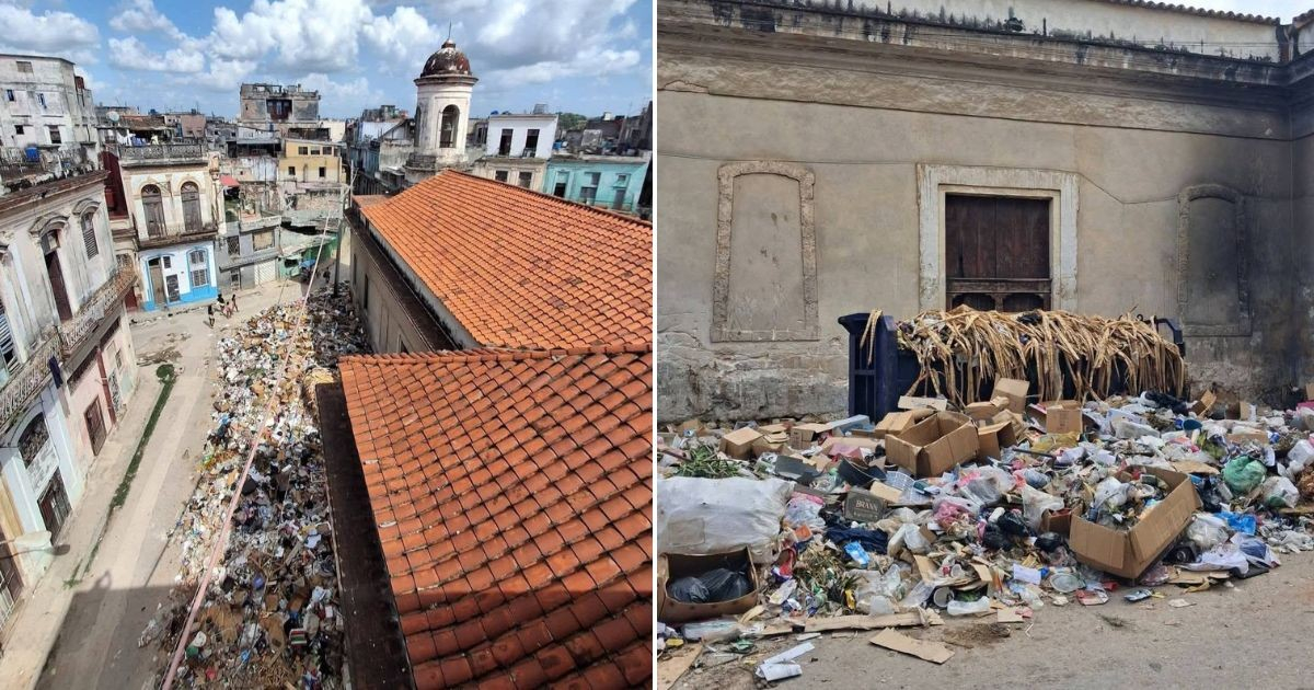 Overflowing Trash Piles Up Outside Centro Habana Church Despite Appeals