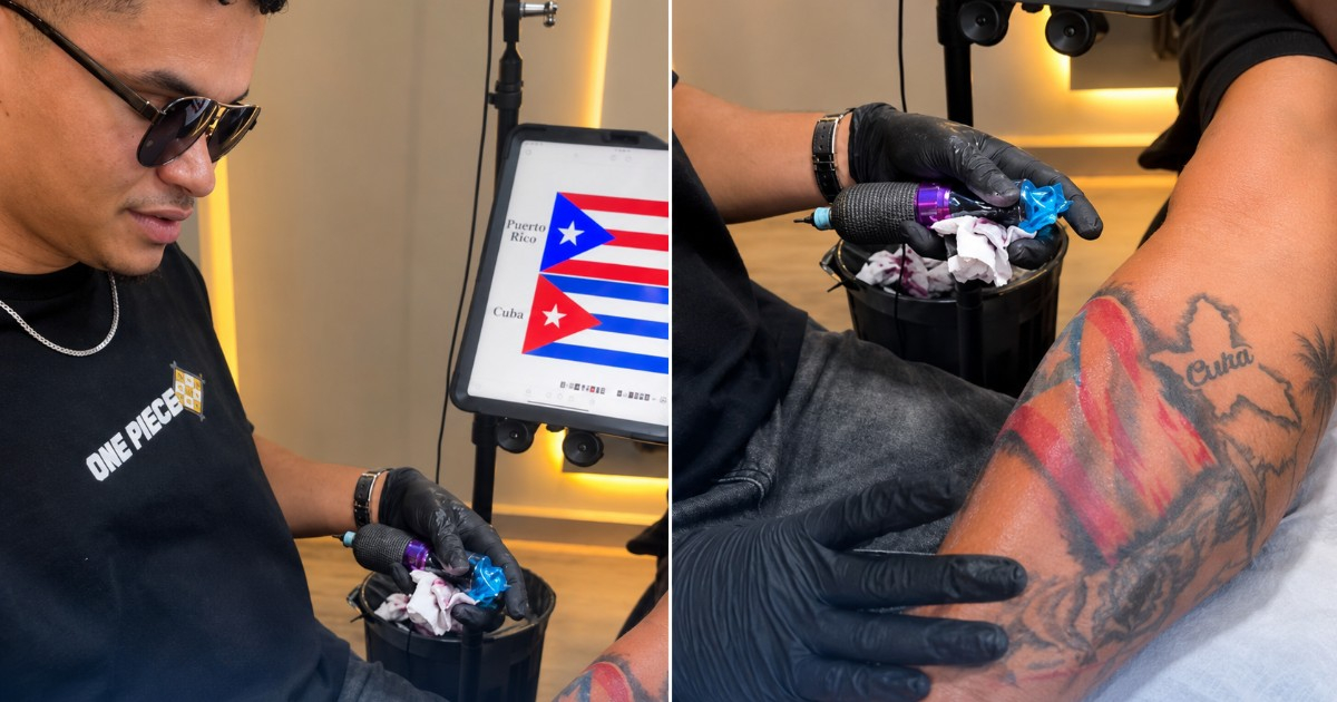 Tattoo Mix-Up: Puerto Rican Flag Inked Instead of Cuban Flag on Client