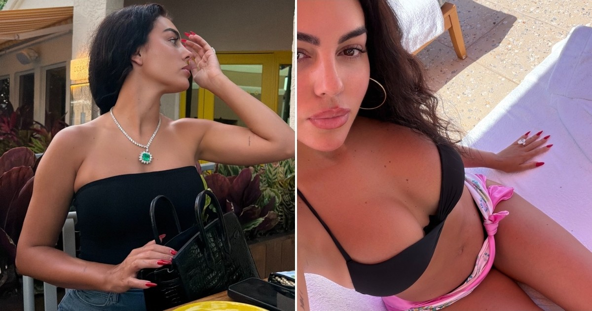 Georgina Rodríguez Captivates Miami with Stunning Beach Poses
