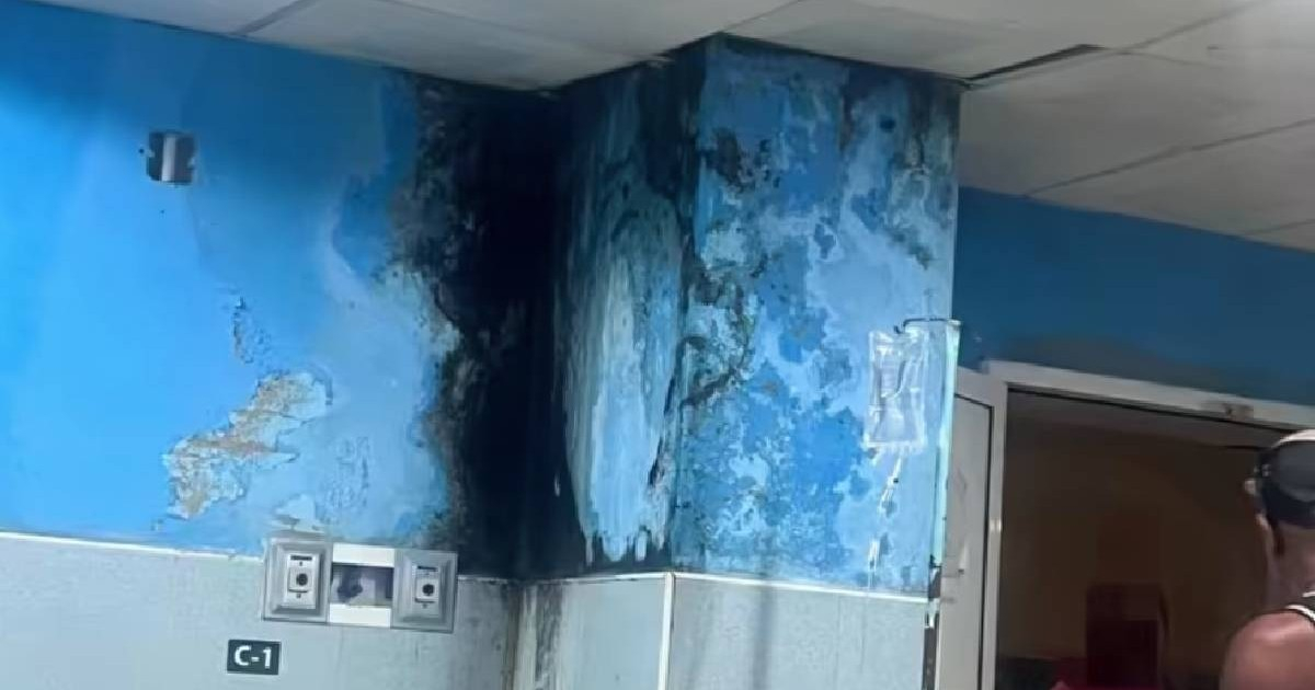 Mold and Humidity Overtake Observation Room at Camagüey Provincial Hospital