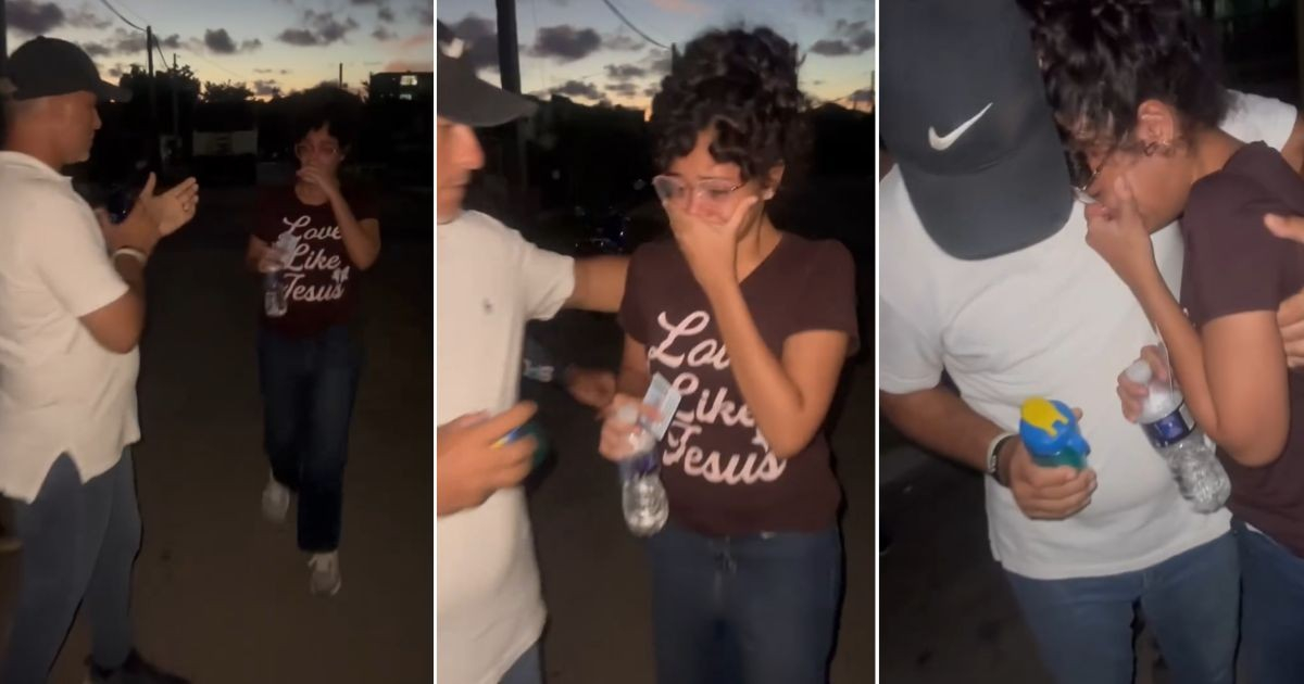 Anna Bensi's Tearful Release: Activist Welcomed by Applause from Supporters