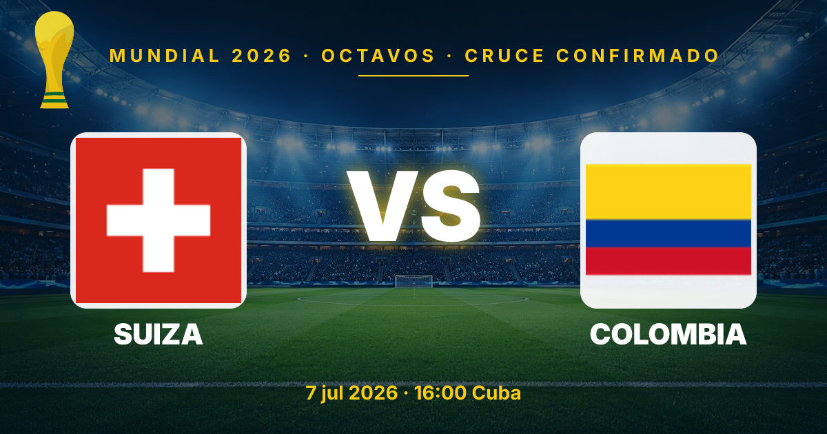 Switzerland to Face Colombia in World Cup 2026 Round of 16 Clash