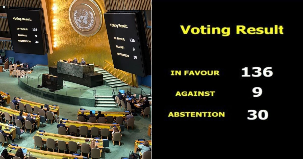 Aprobado el debate solicitado por el régimen de Cuba en la Asamblea General de la ONU. © Collage periódico Granma