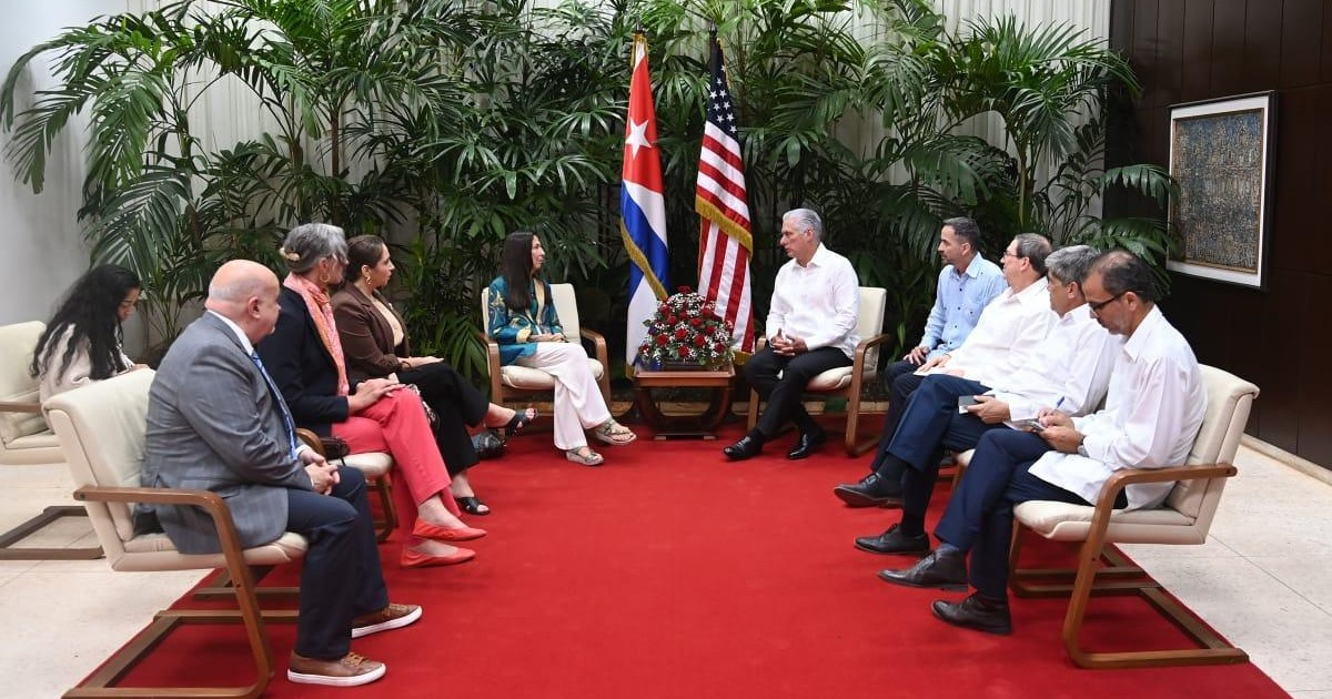 Reunión oficial de Díaz-Canel y miembros del Congreso de EE. UU. © Presidencia Cuba