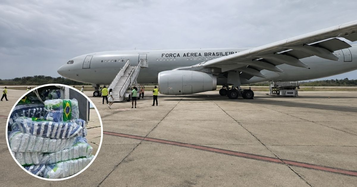 Llega a Santiago de Cuba envío de leche donada por Brasil © Collage Facebook/CMKC Radio Revolución