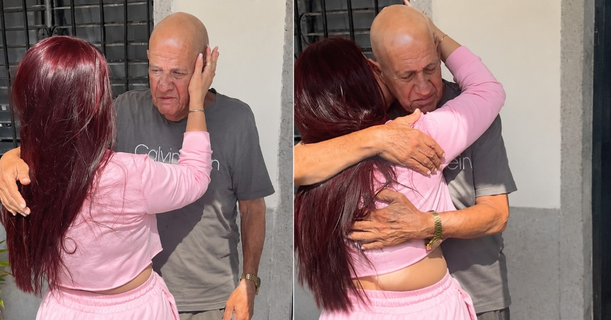 Heartfelt Reunion: Grandfather's Tears Upon Hugging Granddaughter Again in Cuba